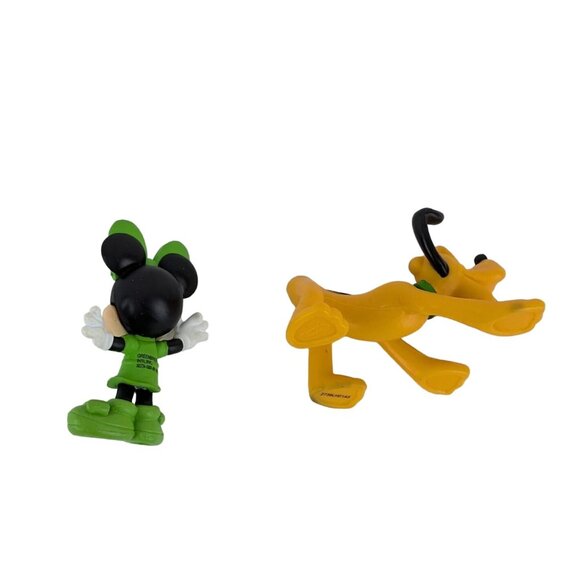 Disney Mickey Minnie Mouse Donald Goofy Pluto Action Figure Toy Cake Toppers Lot - Picture 7 of 8